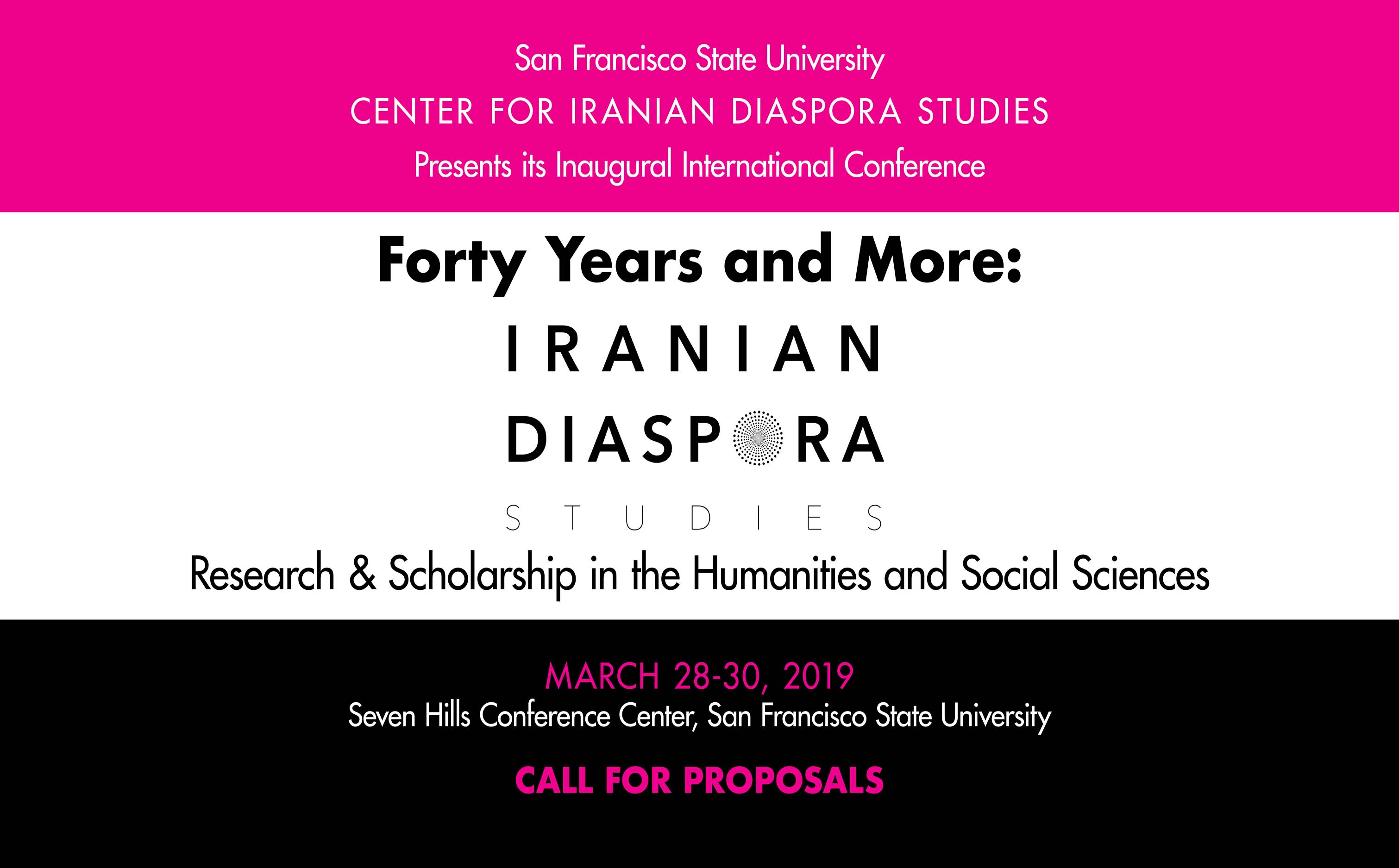 Iranian Diaspora Conference 2019 - Call for Proposals Extended to July 1